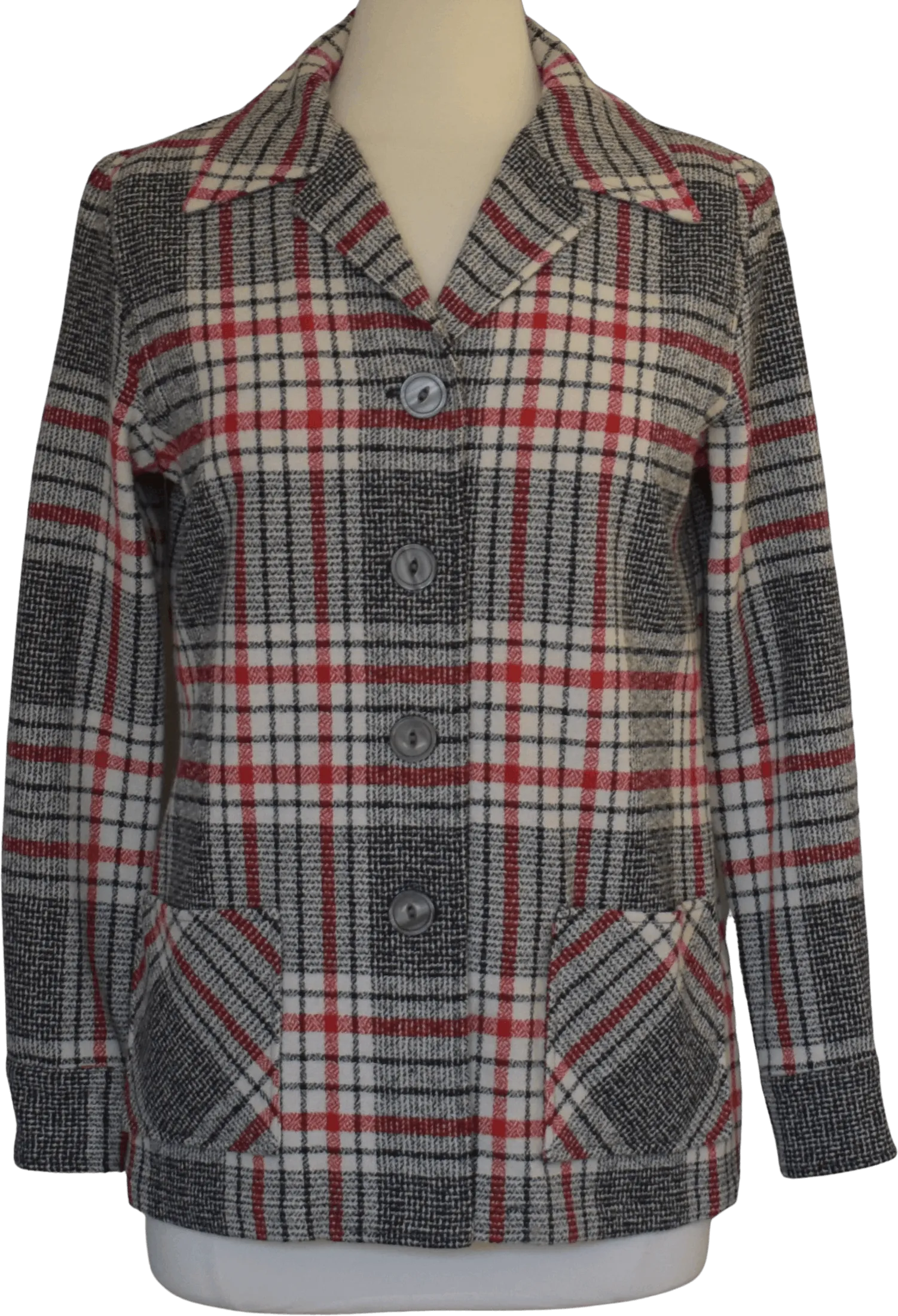 00s 00s Windowpane Plaid Blazer By Pendleton