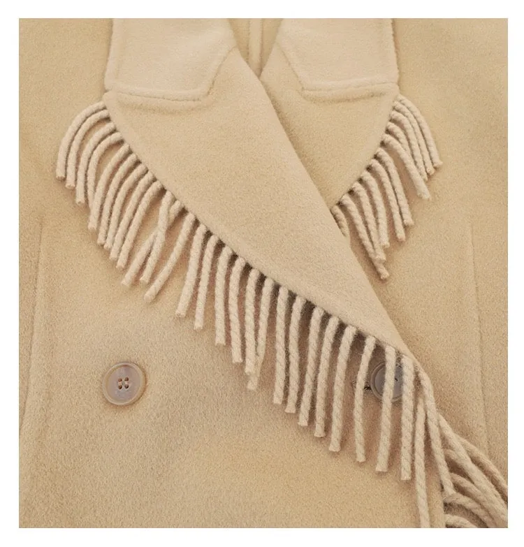 100 wool waistband tassel suit jacket