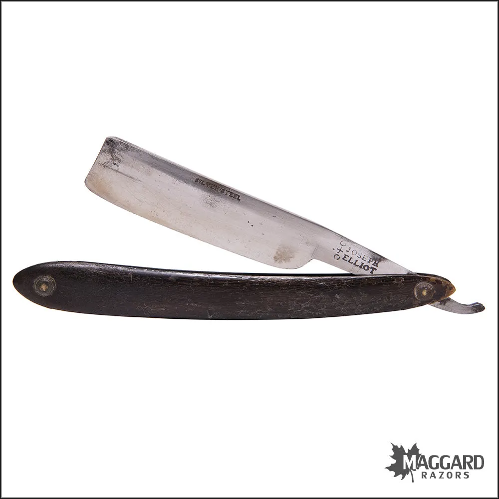 #1031 Vintage Straight Razor - Joseph Elliot Silver Steel 13/16