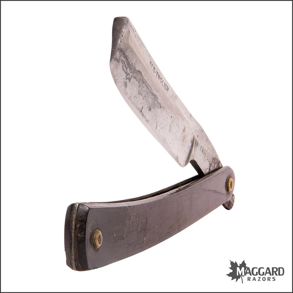 #1061 Vintage Straight Razor - "OLD ENGLISH" ca. 1820, 6/8