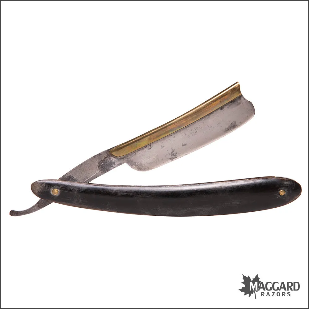 #1069 Vintage Straight Razor - George Wostenholm Frameback 7/8"