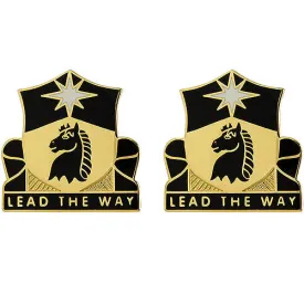 151st Cavalry Regiment Unit Crest (Lead the Way) - Sold in Pairs