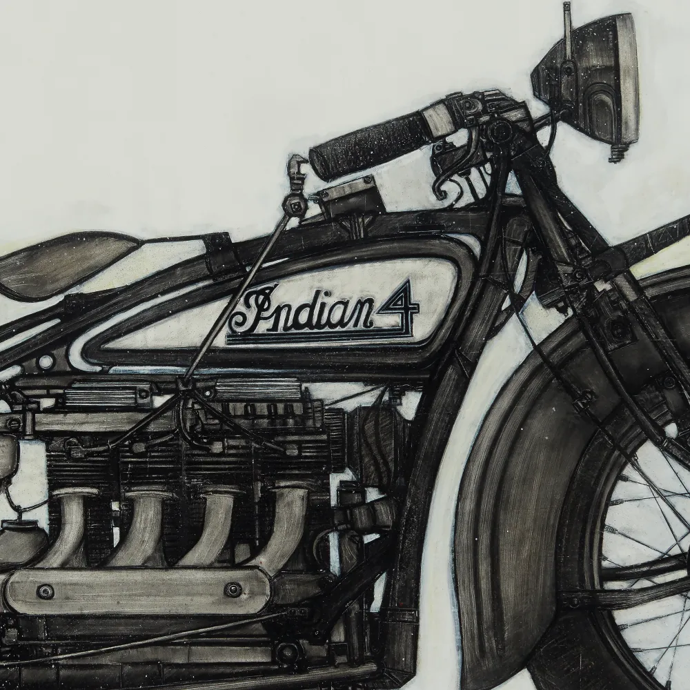 [1930 indian motorcycle][limited edition print by seth b minkin]