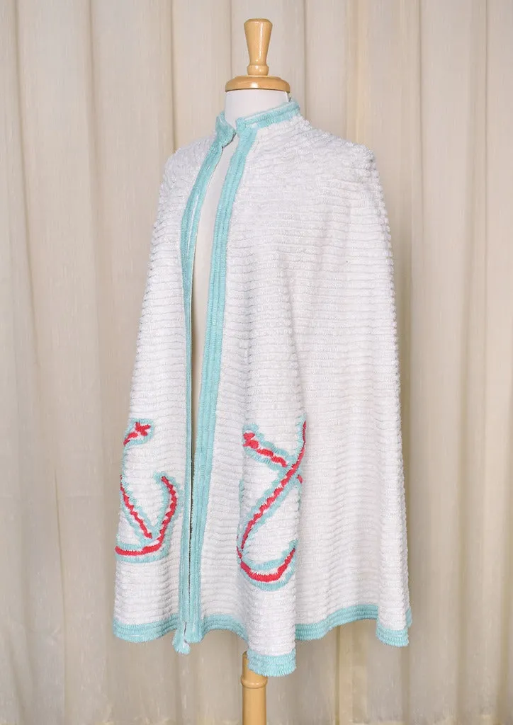 1930s Chenille Anchor Beach Cape