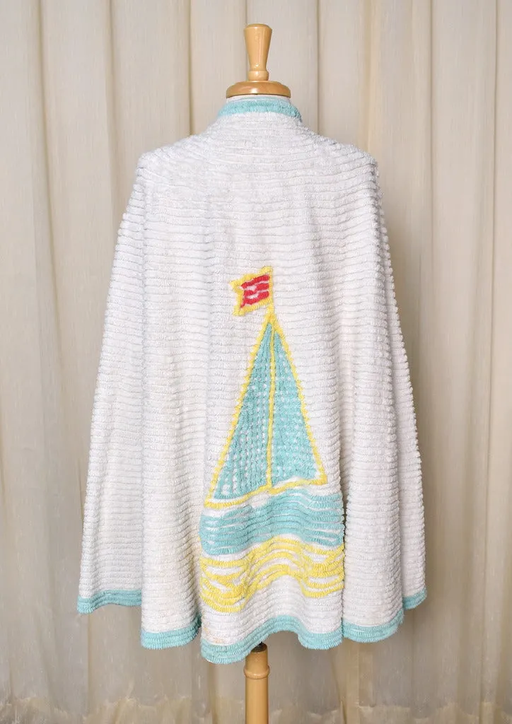 1930s Chenille Anchor Beach Cape