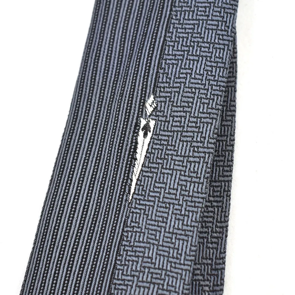 1950s Blue & Black Torch Tie