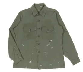 1970's Army Paint Splatter Work Shirt