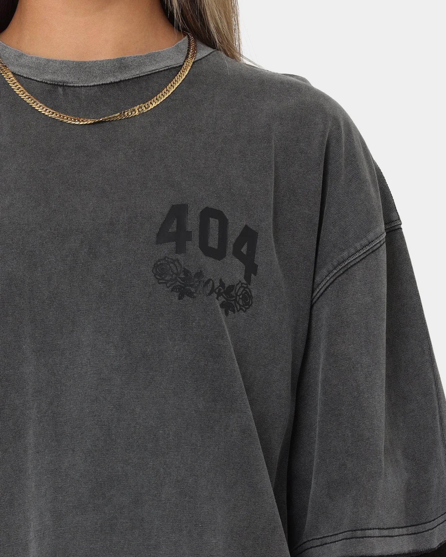 404 Flight Vintage T-Shirt Charcoal