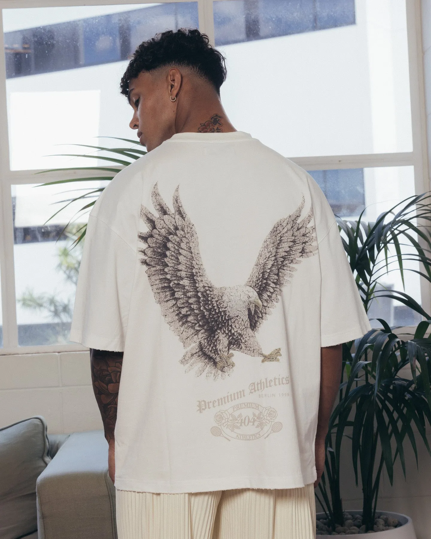 404 Flight Vintage T-Shirt Off White