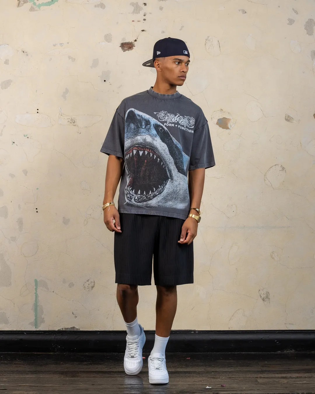 404 Riptide Vintage T-Shirt Charcoal