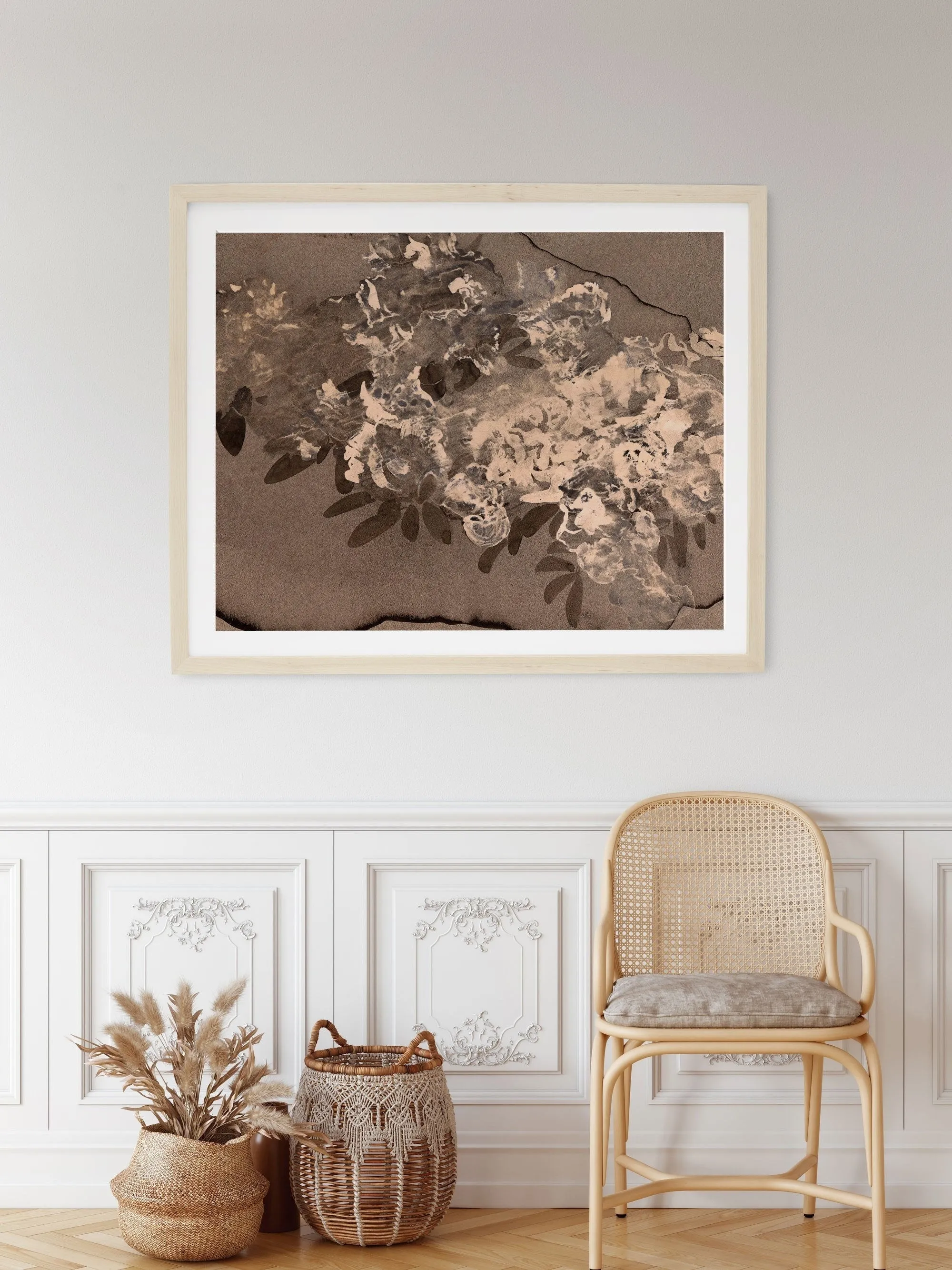 Abstract Floral 1 Vintage Wall Art