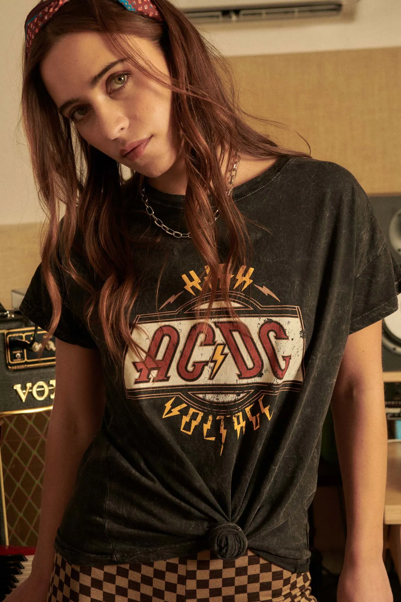 AC/DC High Voltage Vintage-Wash Graphic Tee