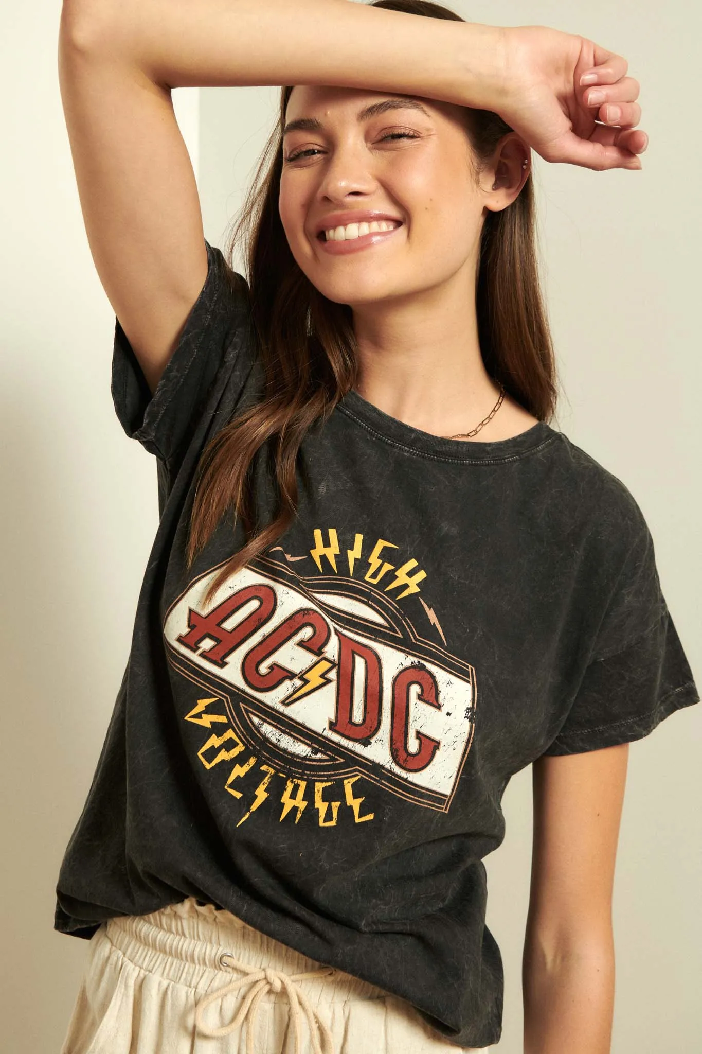 AC/DC High Voltage Vintage-Wash Graphic Tee