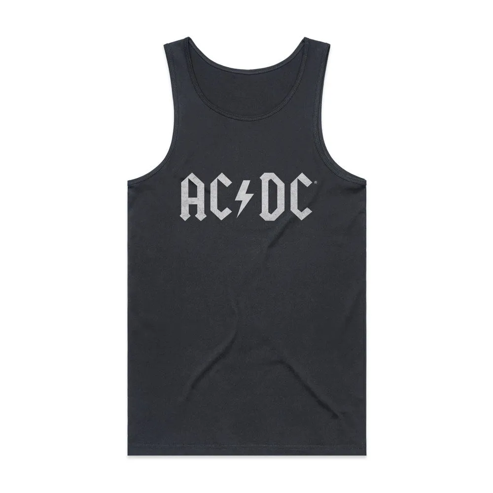 AC/DC - White Logo Black Tank