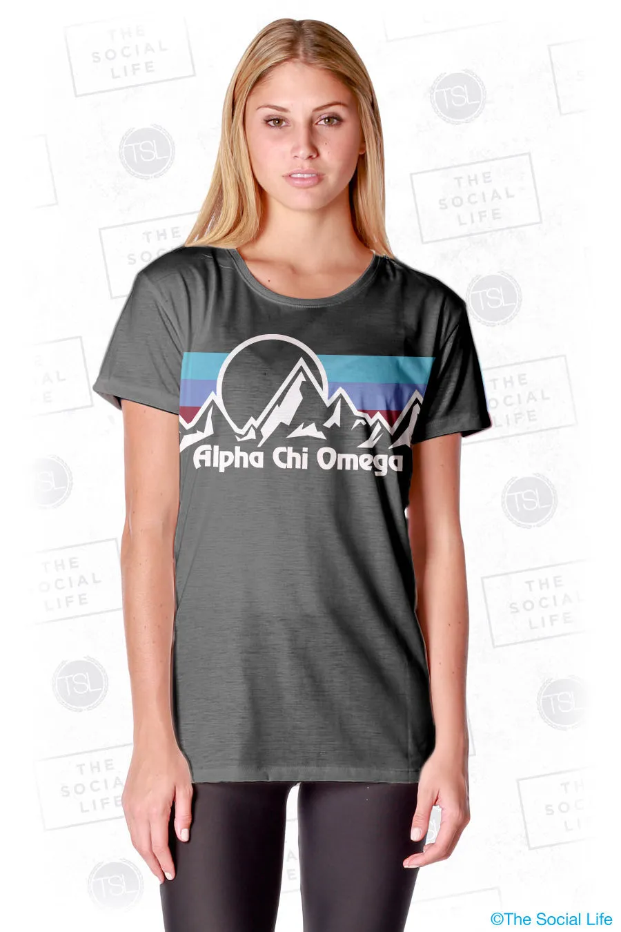 Alpha Chi Omega Summit Scoop Tee