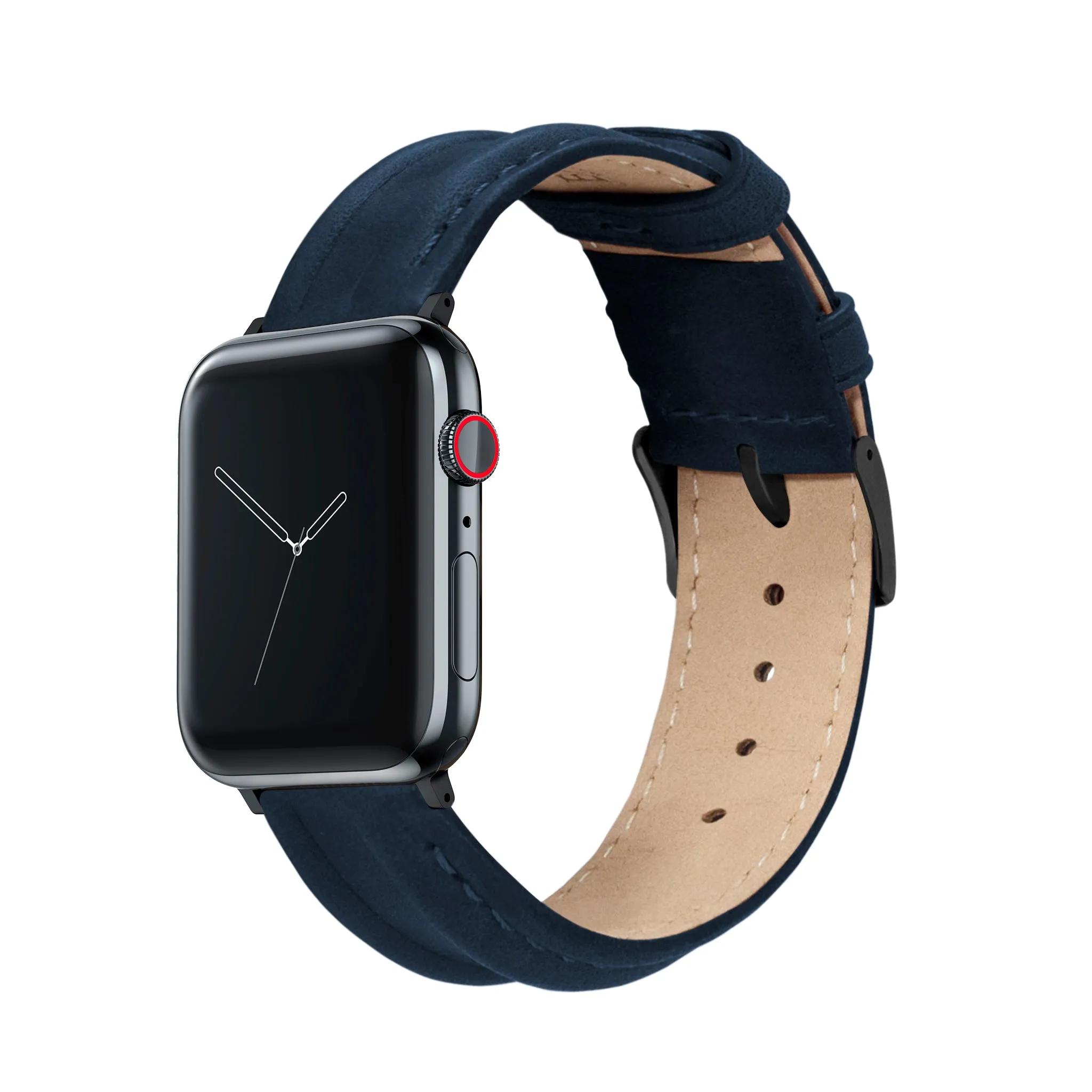 Apple Watch Navy Blue Classic Horween Leather Watch Band