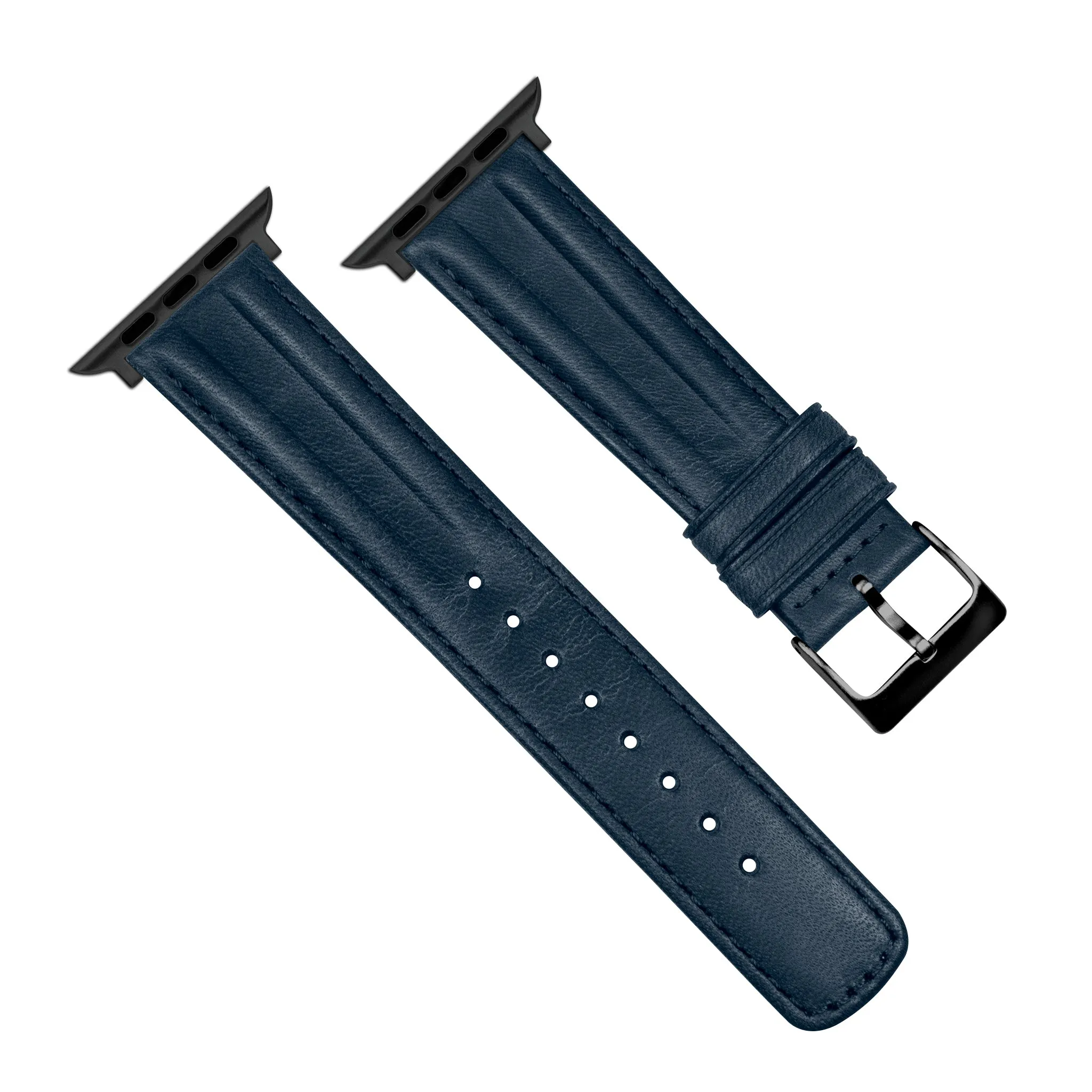 Apple Watch Navy Blue Classic Horween Leather Watch Band