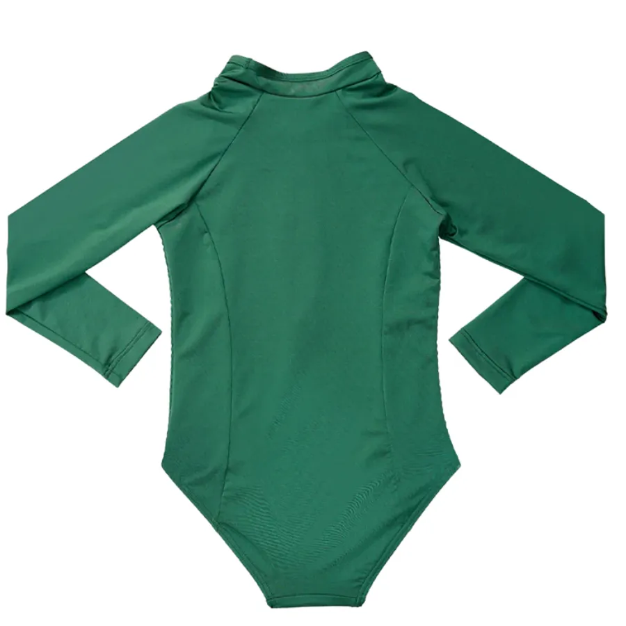 Aqua Blu Jr Long Sleeve One Piece AG2255SS - Stepping Stones Sage