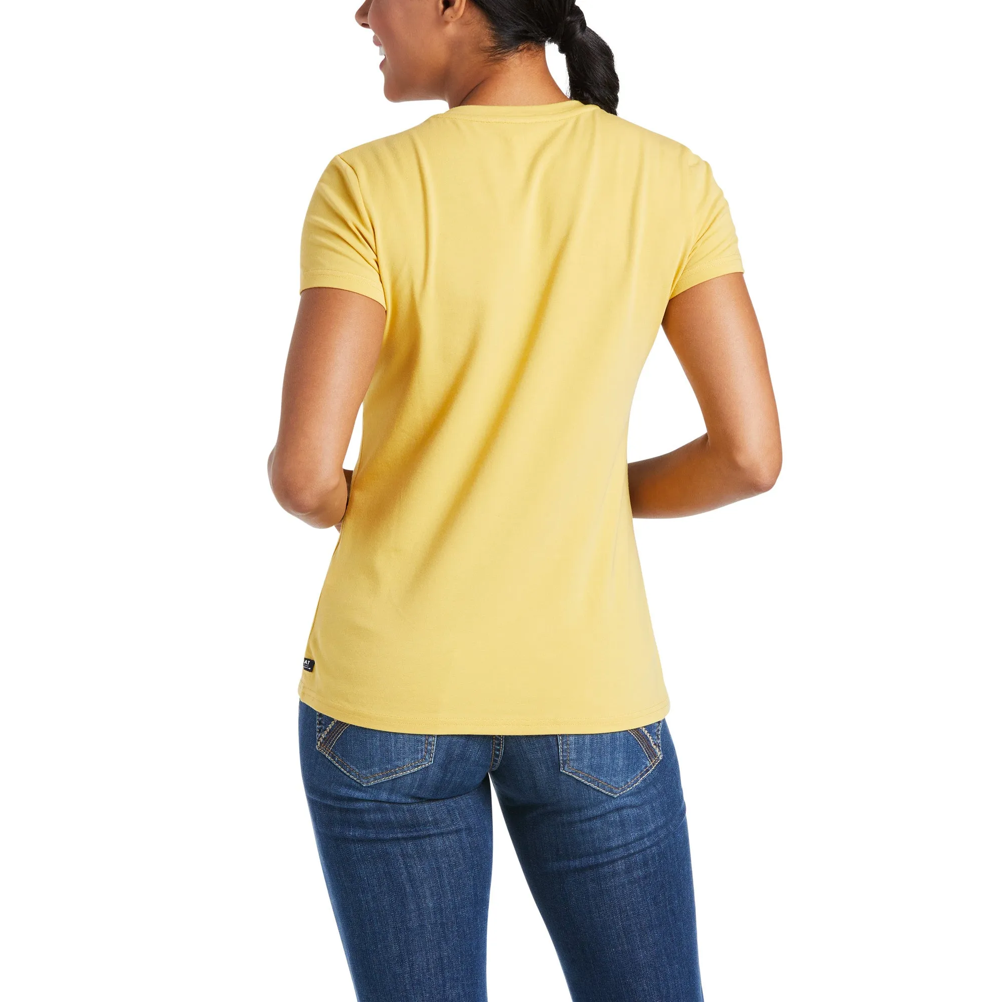 Ariat Ladies Authentic Logo Local Honey Short Sleeve T-Shirt 10035469