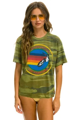 AVIATOR NATION HAMPTONS UNISEX CREW TEE - CAMO