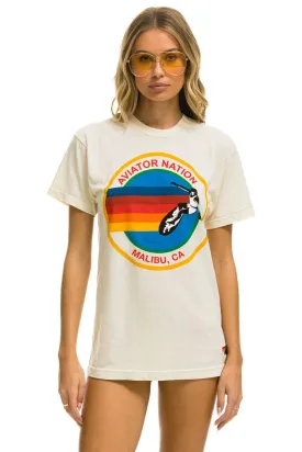 AVIATOR NATION MALIBU TEE - VINTAGE WHITE