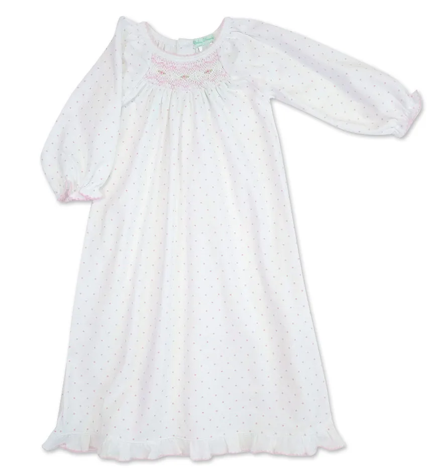 Baby Girl's Pink Polka Dot Daygown