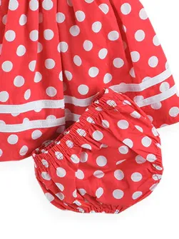 Baby Polka Dot Lovers Dress and Bloomers Set