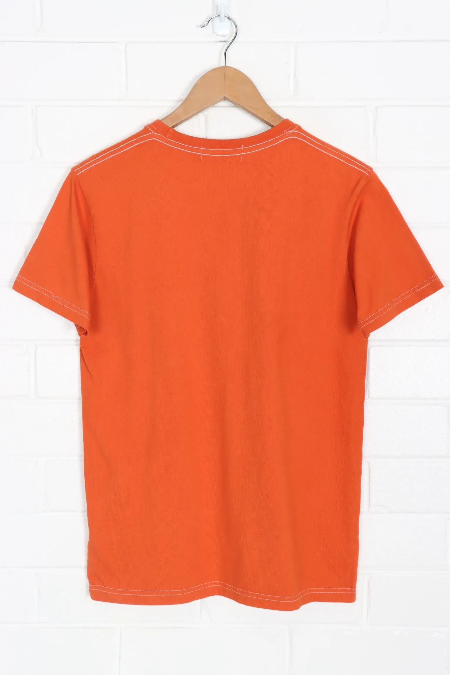 BAPE A Bathing Ape Embroidered Orange Tee (S)