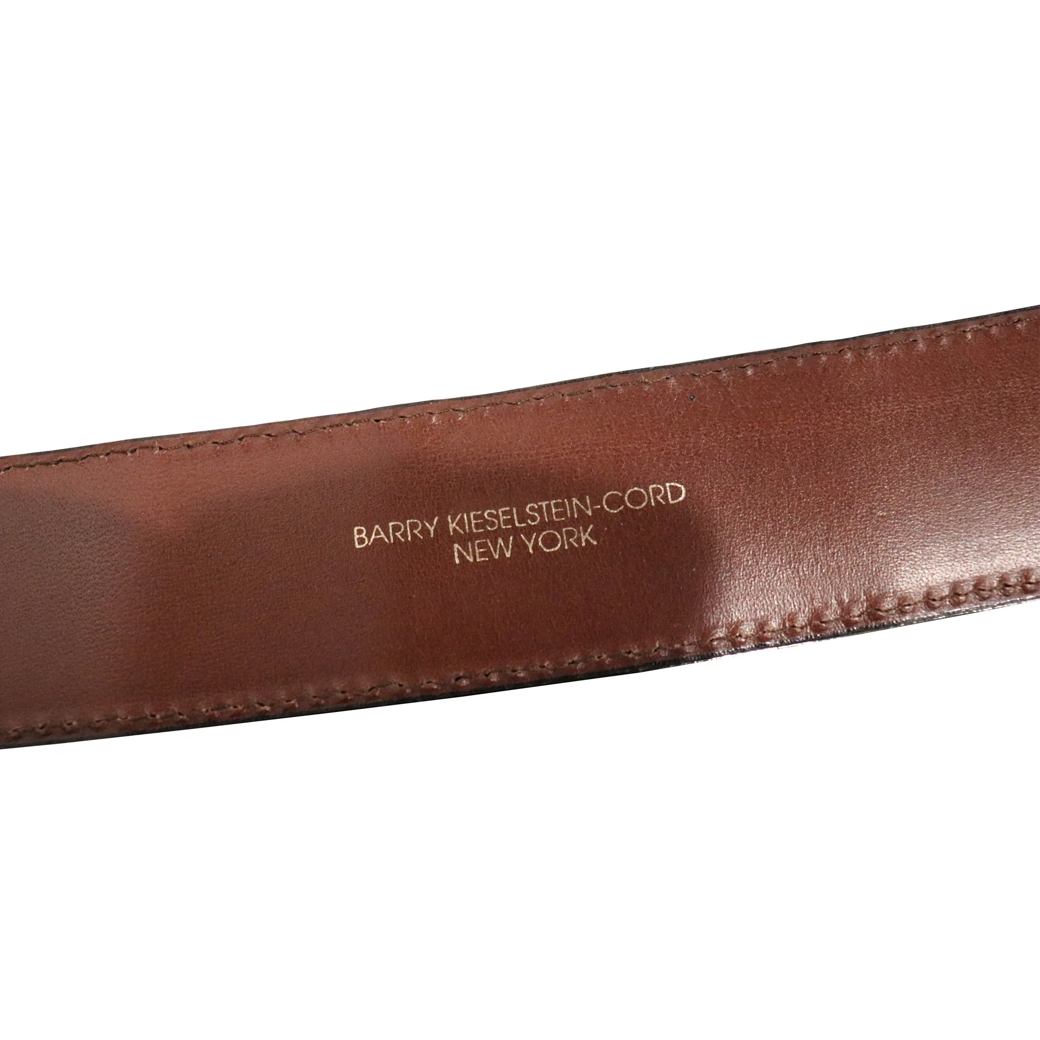 Barry Kieselstein-Cord Black Belt W/ Gold Buckle