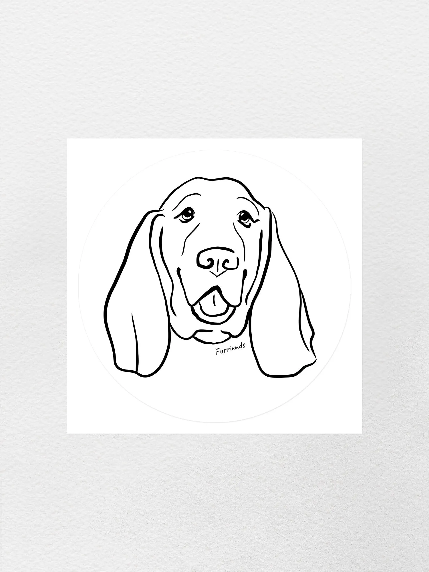 Basset Hound Sticker