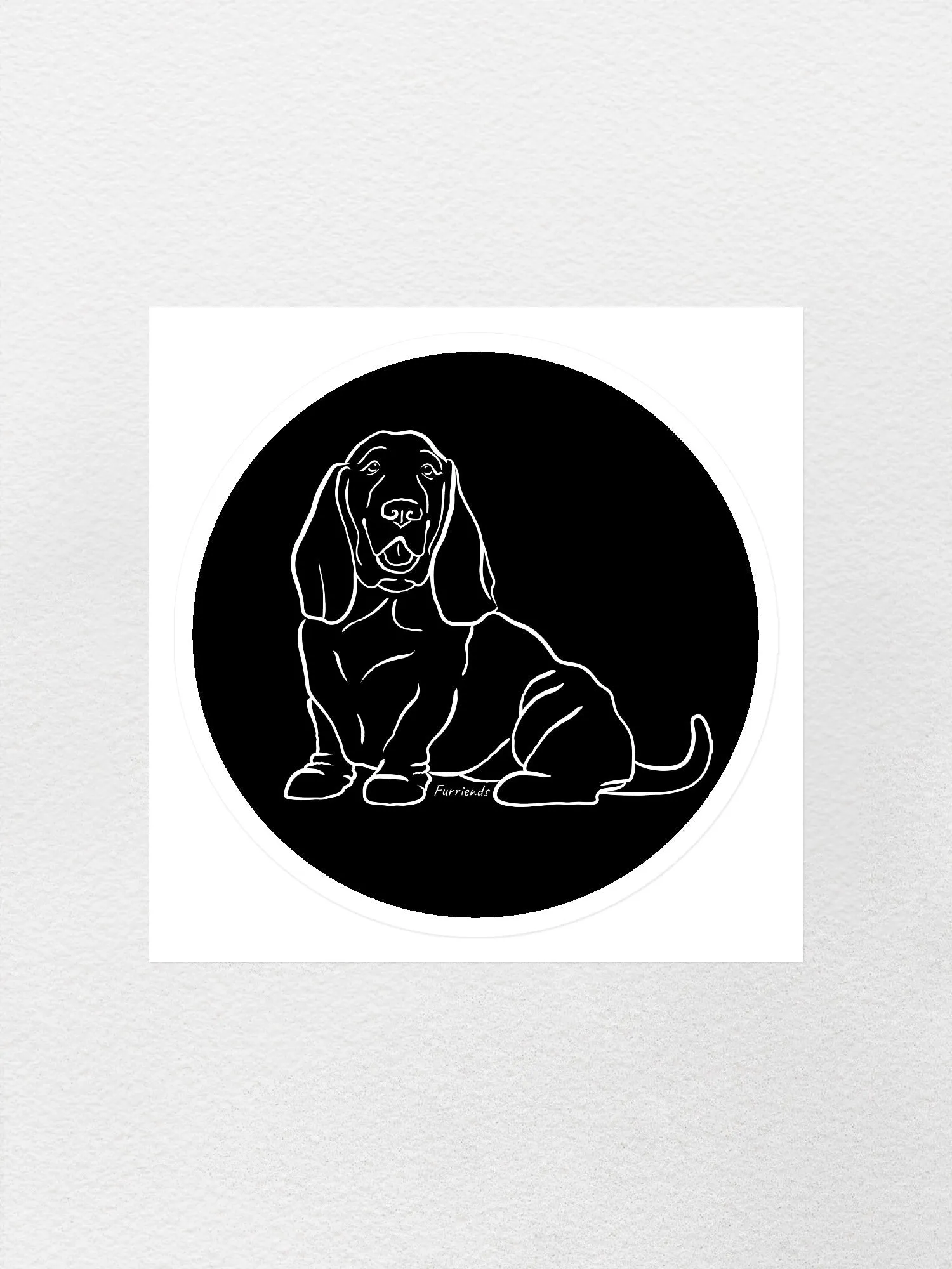 Basset Hound Sticker