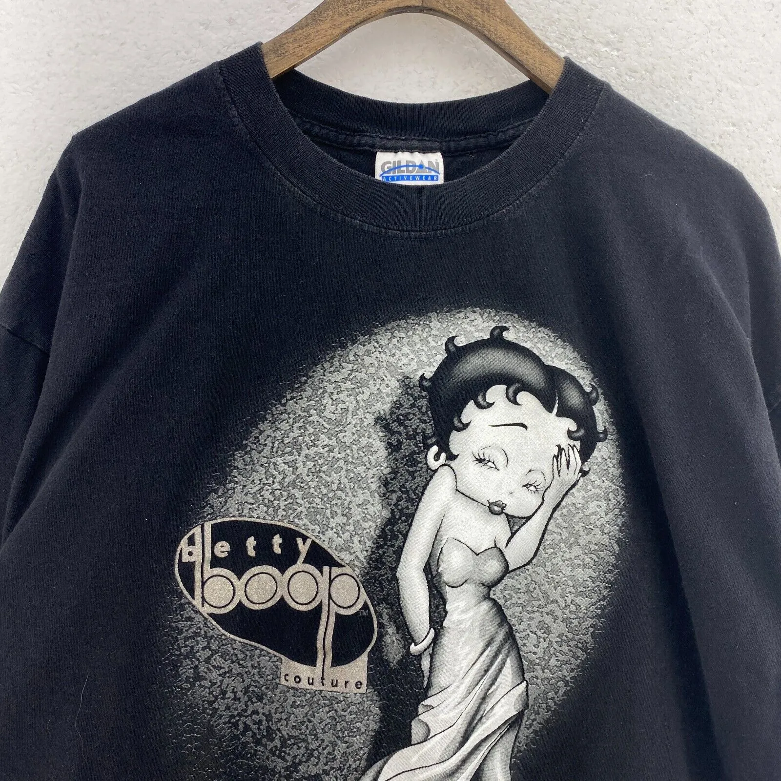 Betty Boop Couture 1997 Vintage Black T-shirt Size XL