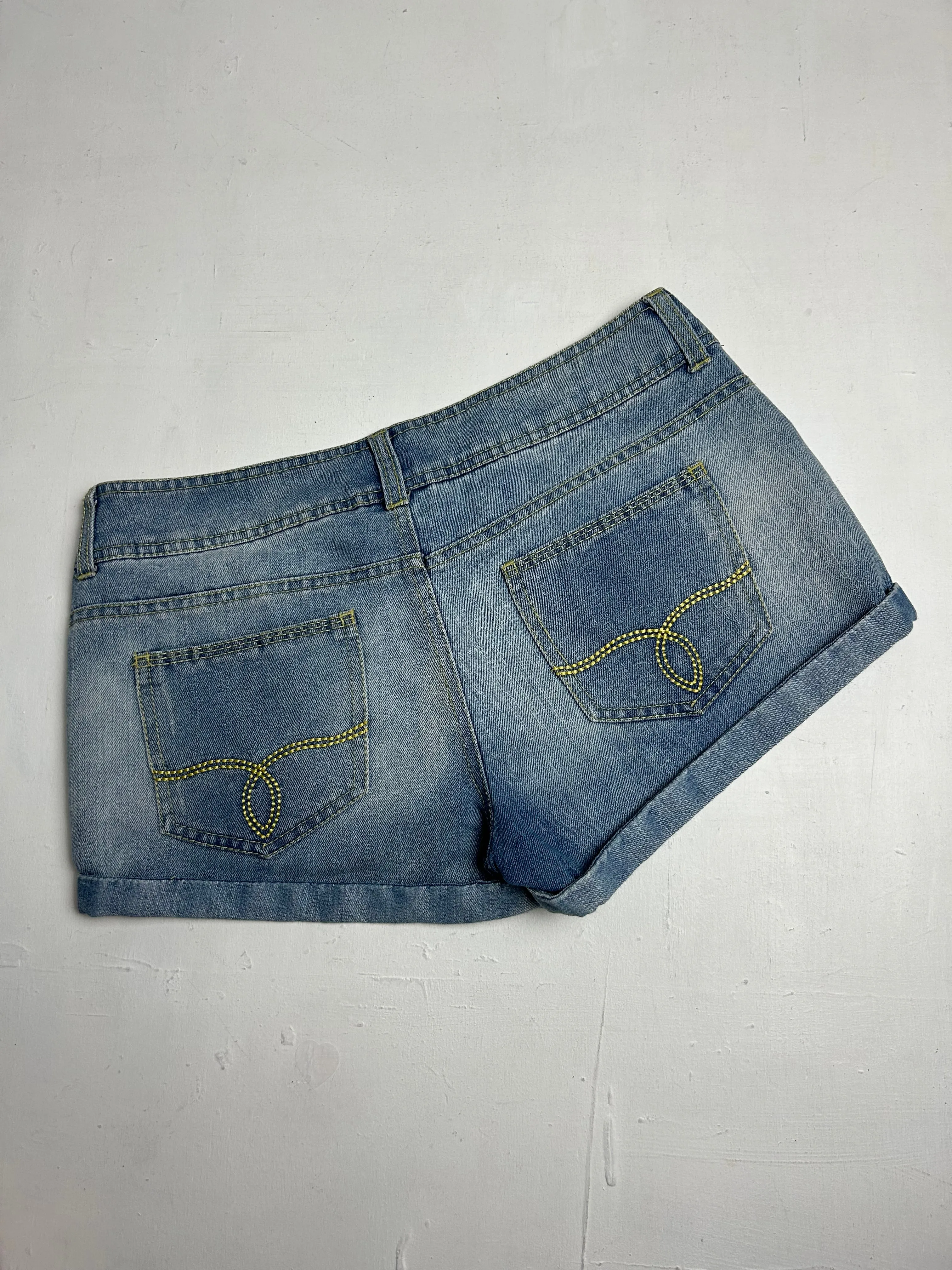 Blue denim mini / micro short y2k vintage (S)