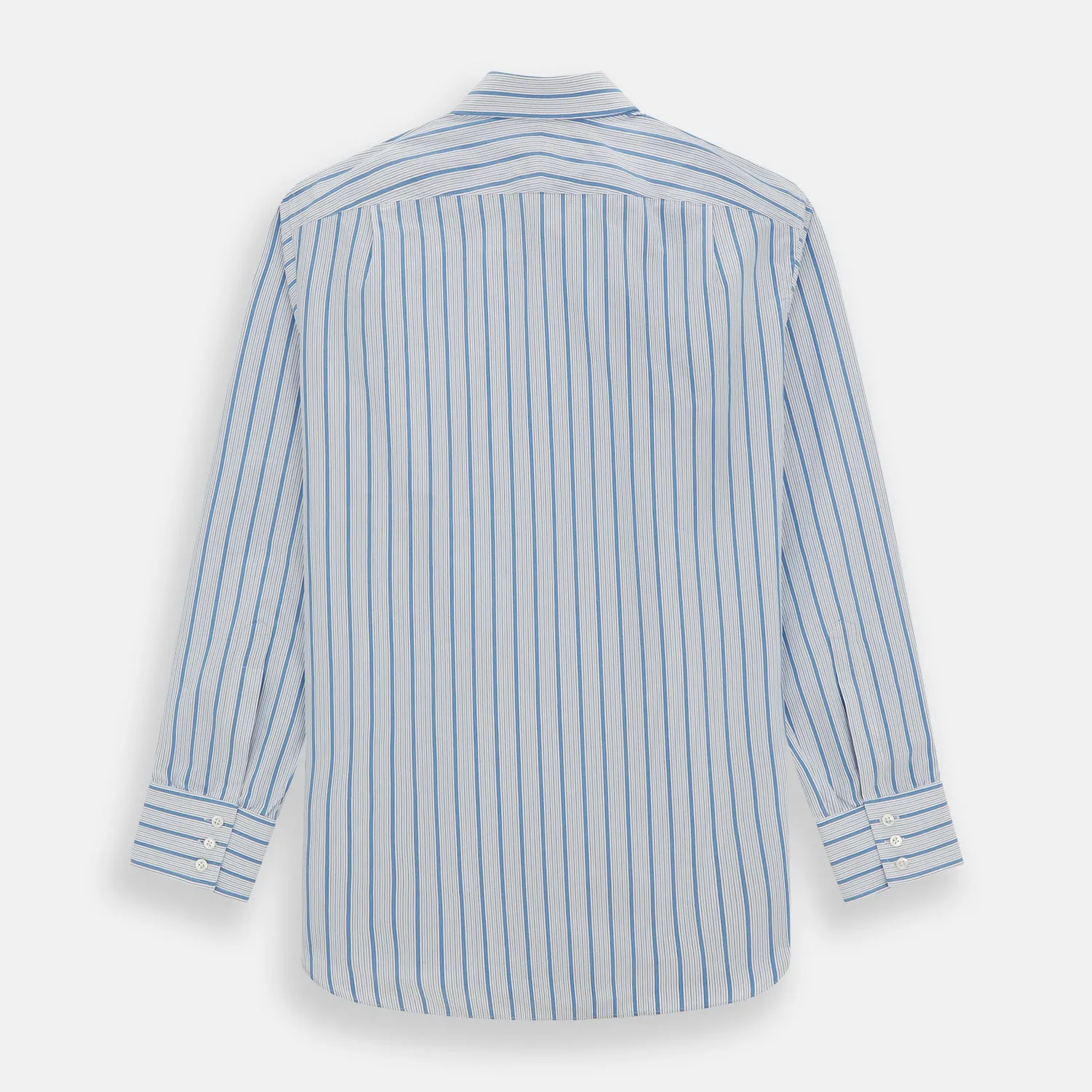 Blue Multi Track Stripe Mayfair Shirt