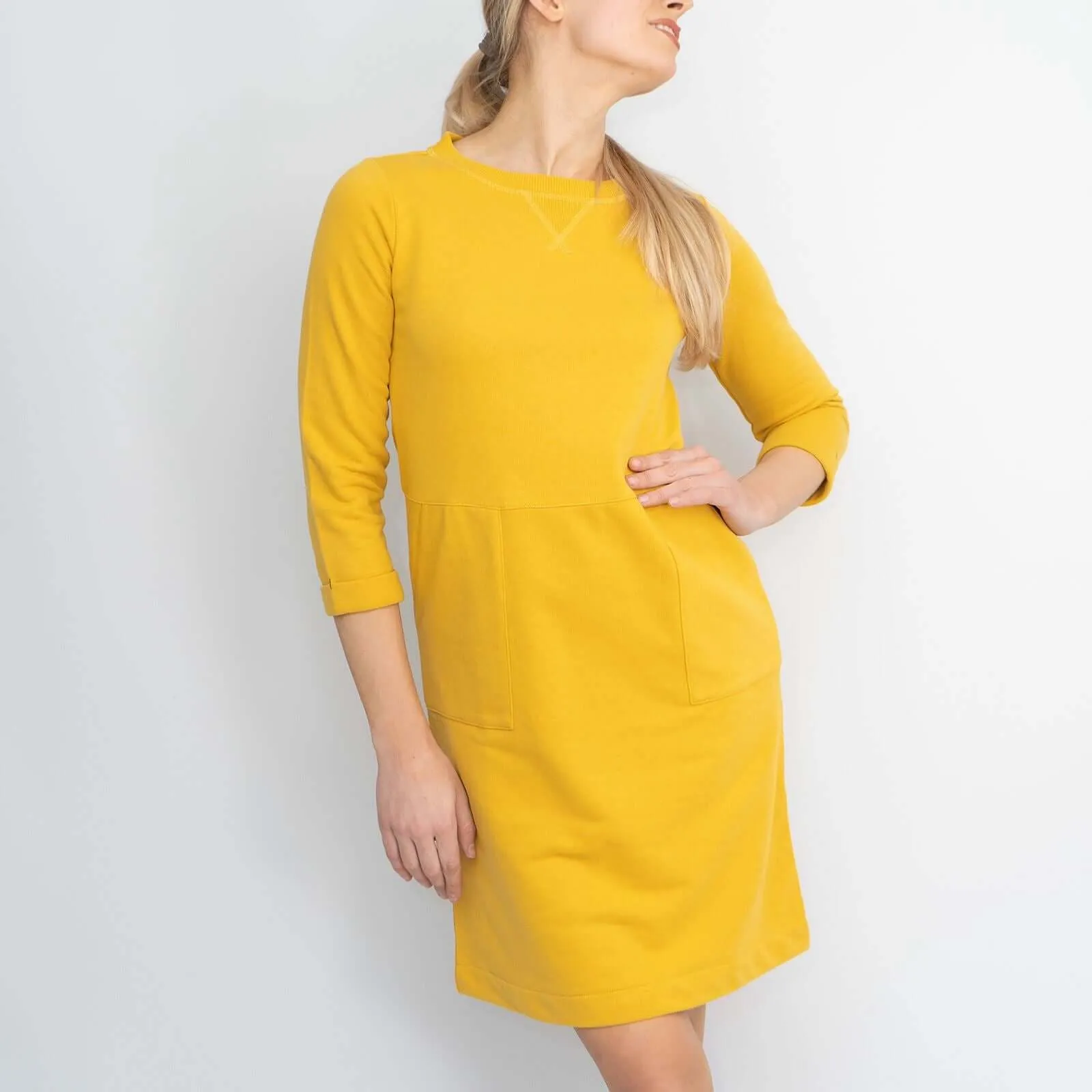 Boden Hannah 3/4 Sleeve Sweatshirt Dresses