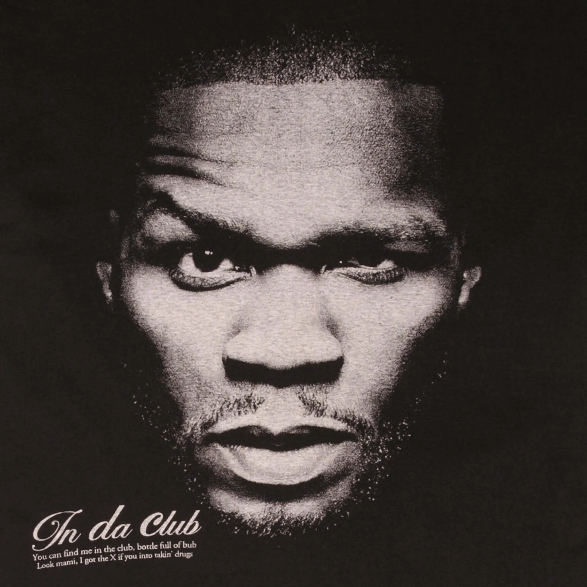 BOOTLEG FIFTY CENT IN DA CLUB RAP TEE SHIRT SIZE XL SINGLE STITCH