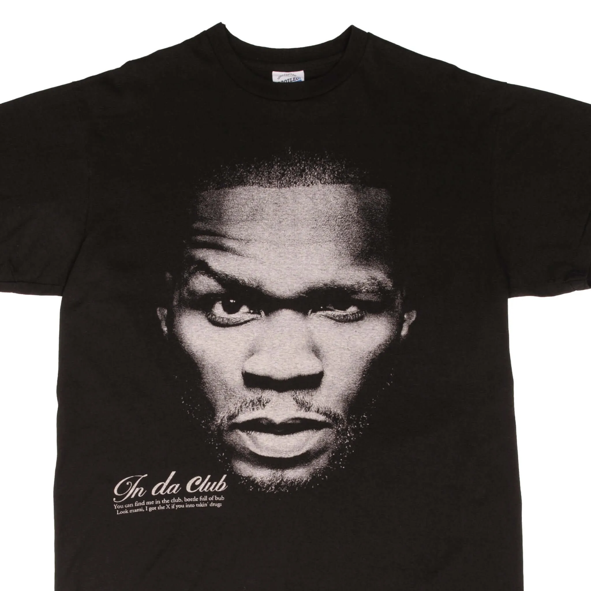 BOOTLEG FIFTY CENT IN DA CLUB RAP TEE SHIRT SIZE XL SINGLE STITCH