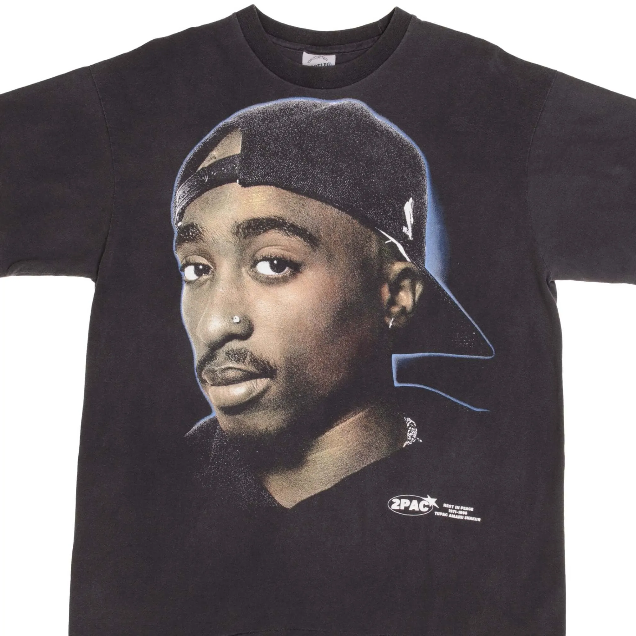 BOOTLEG RAP TEE SHIRT 2PAC TUPAC I WONDER IF HEAVEN GOT A GHETTO SIZE XL