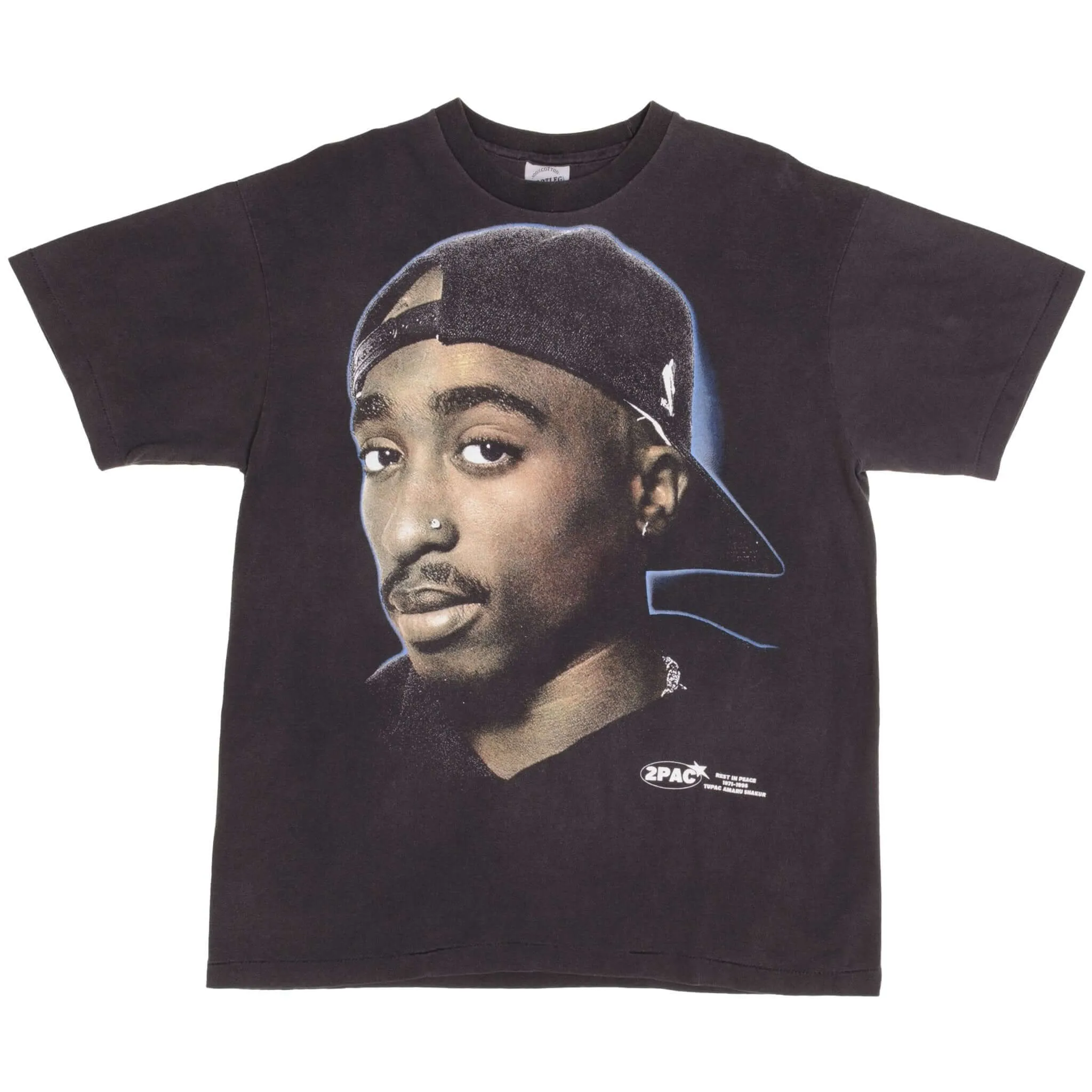 BOOTLEG RAP TEE SHIRT 2PAC TUPAC I WONDER IF HEAVEN GOT A GHETTO SIZE XL