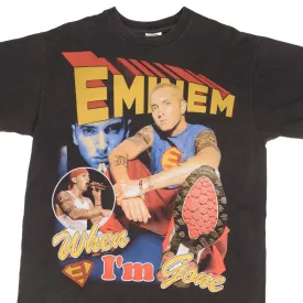 BOOTLEG RAP TEE SHIRT EMINEM WHEN IM GONE SUPERMAN SIZE XL SINGLE STITCH