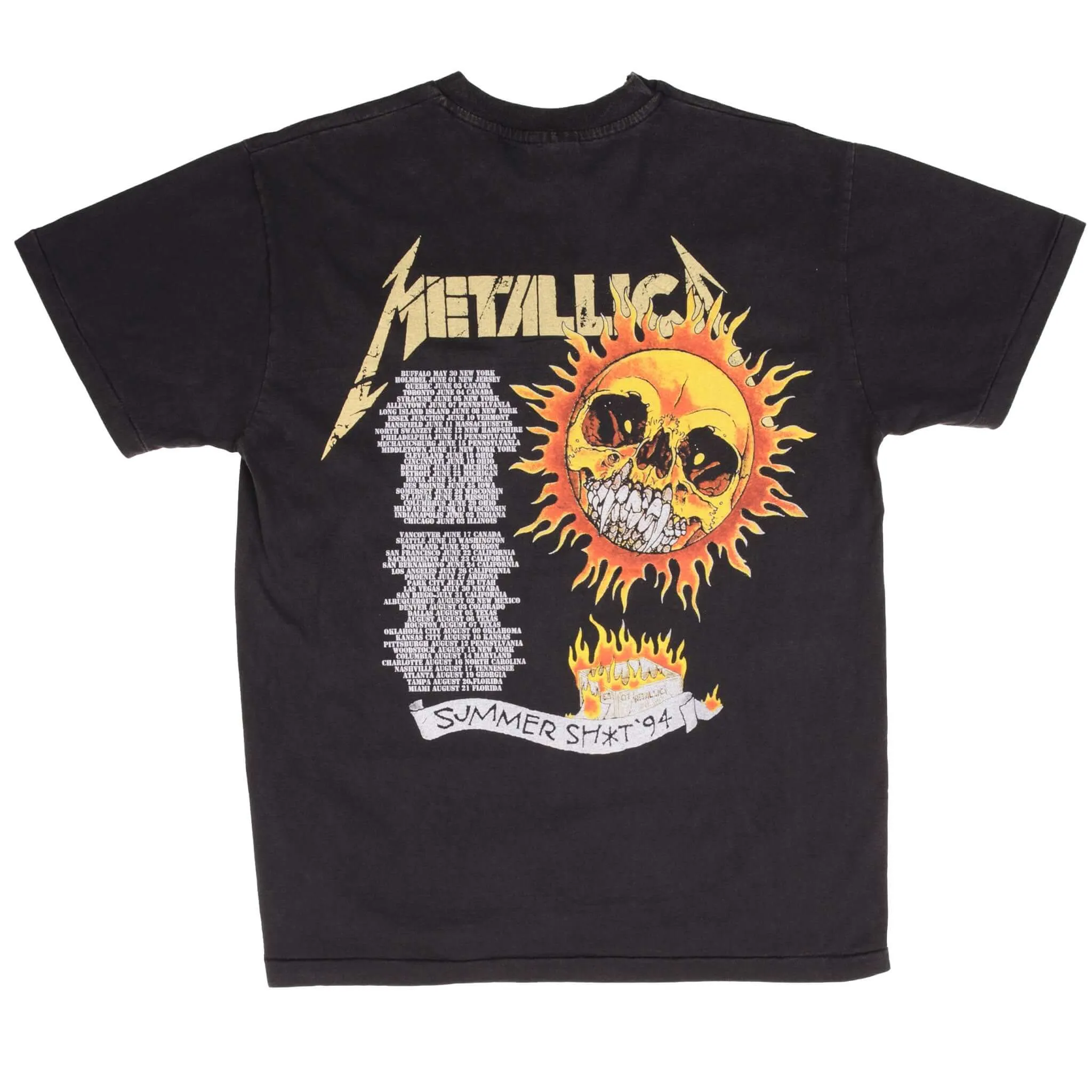 BOOTLEG TEE SHIRT METALLICA SUMMER SH*T 1994 SIZE LARGE MADE IN USA