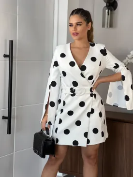 Boss Lady Polka Dot Mini Dress