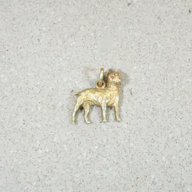 Boston Terrier Charm in 14k Gold