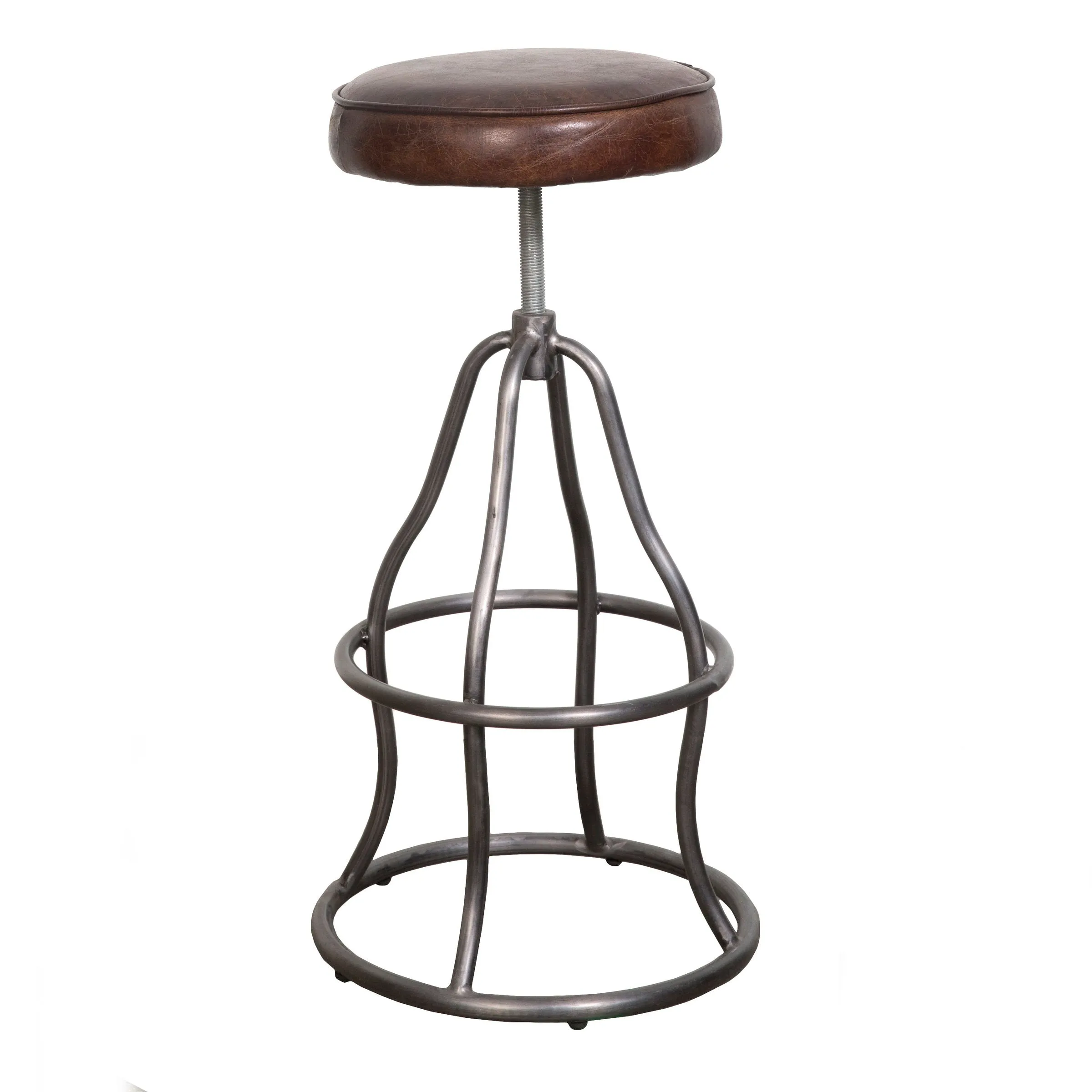 Bowie Bar Stool - Vintage Brown Leather