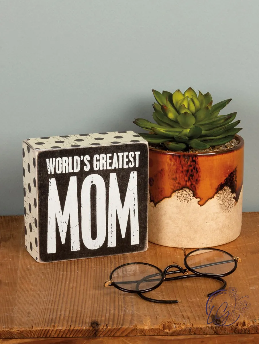 Box Sign - Greatest Mom