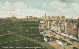 Boylston Station Head Houses and Boston Common