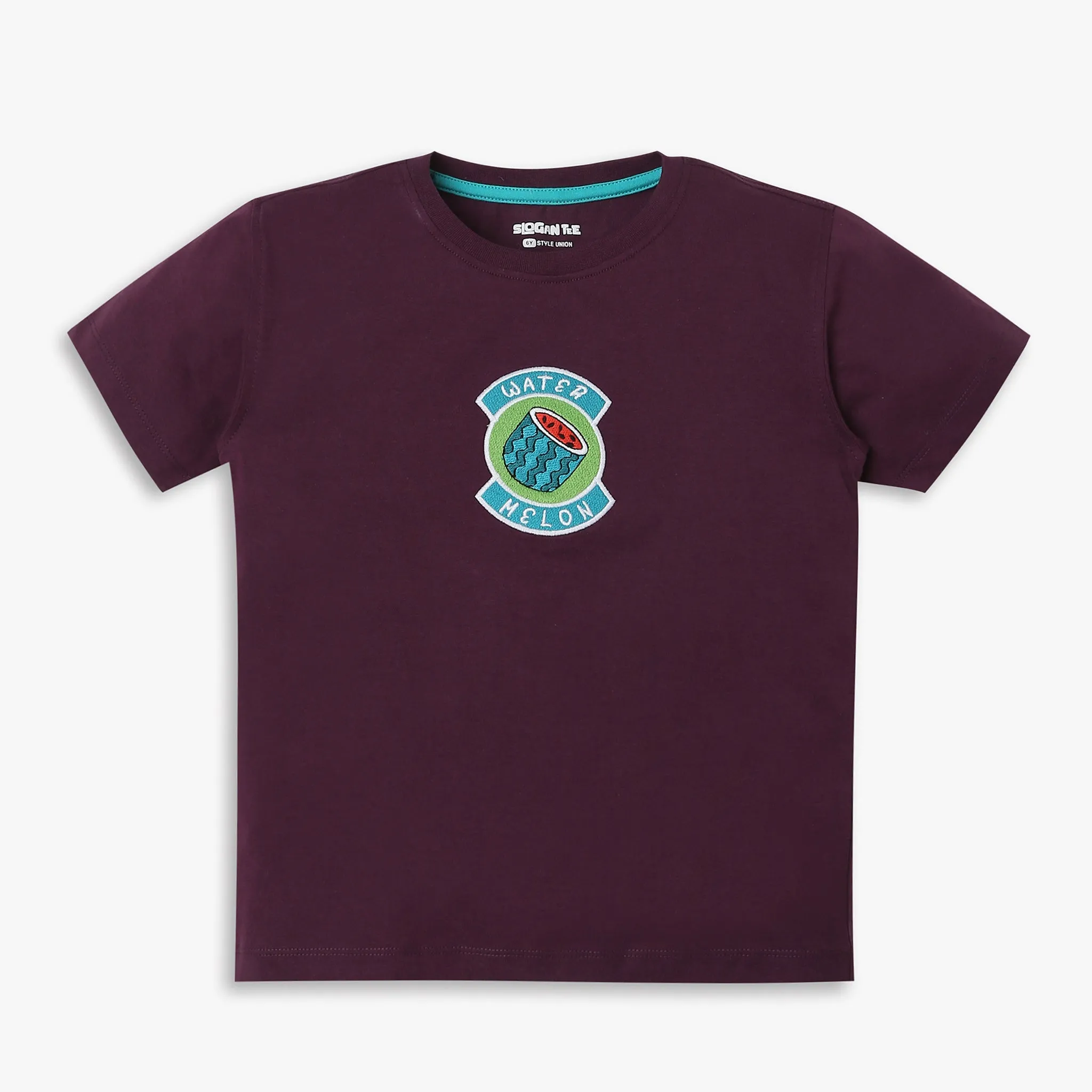 Boys Regular Fit Solid T-Shirt