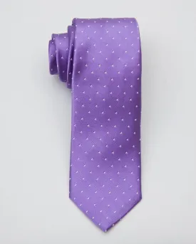 Boy's Tie 20636 Lilac/White