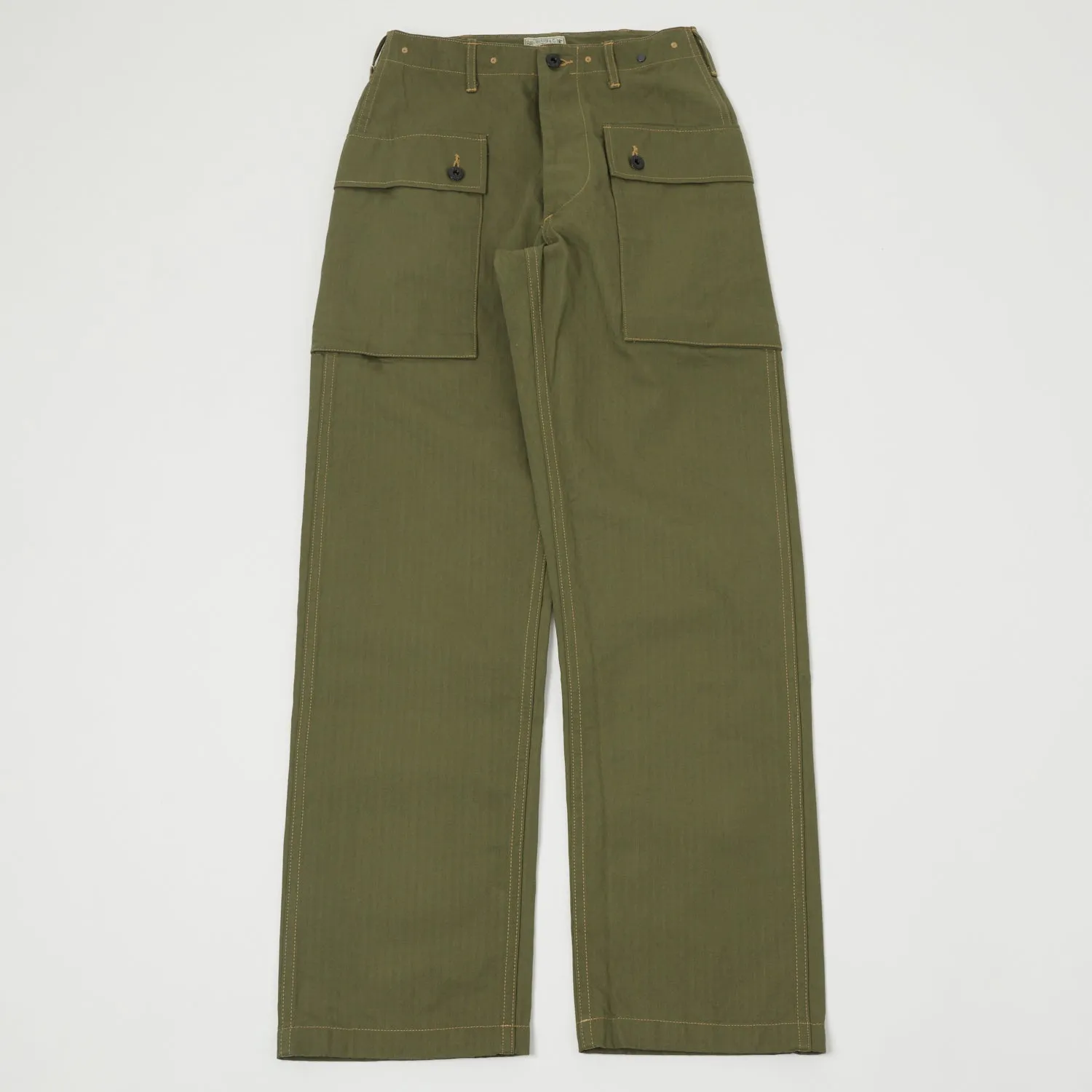 Buzz Rickson's U.S. Marine Corps Herringbone Pants - Olive