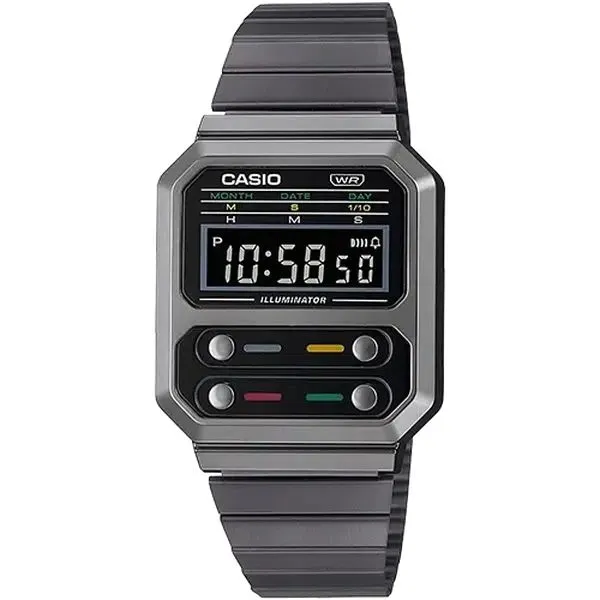 Casio Vintage Collection Digital Watch A100WEGG-1AVT Gunmetal